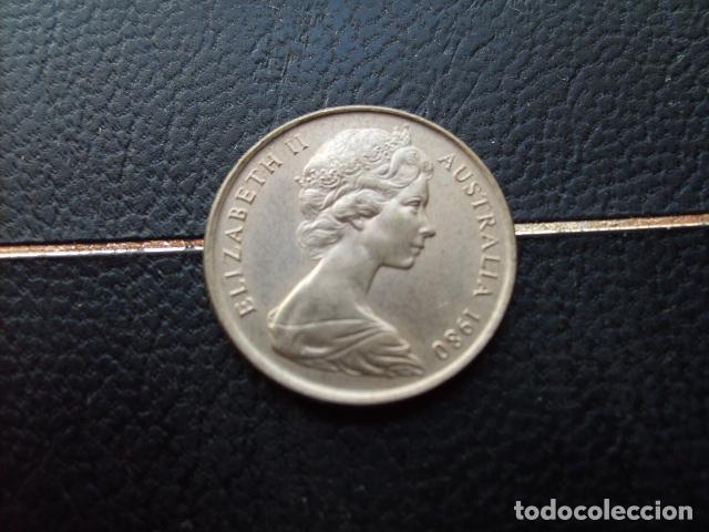 Monedas antiguas de Ocean&iacute;a: AUSTRALIA 5 CENTS 1980