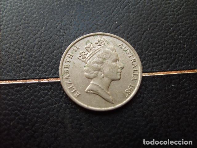 Monedas antiguas de Ocean&iacute;a: AUSTRALIA 5 CENTS 1987