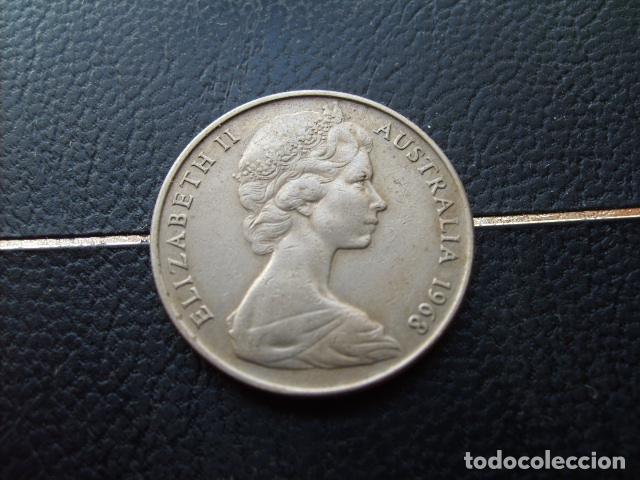 Monedas antiguas de Ocean&iacute;a: AUSTRALIA 10 CENTS 1968
