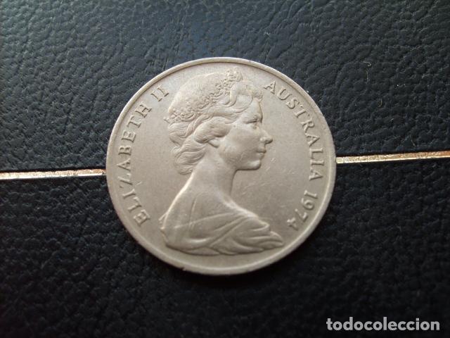 Monedas antiguas de Ocean&iacute;a: AUSTRALIA 10 CENTS 1974