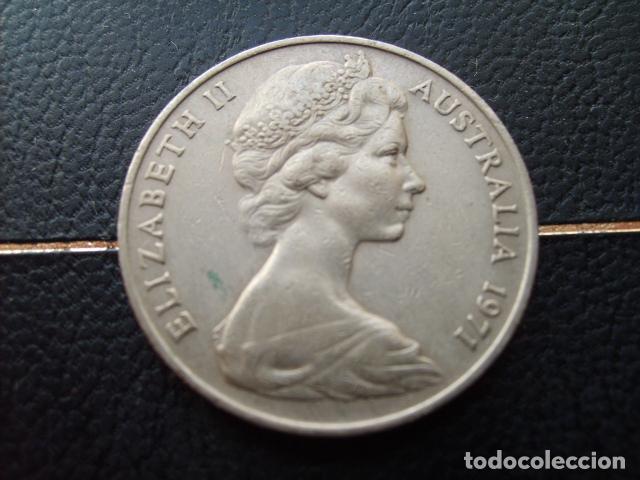 Monedas antiguas de Ocean&iacute;a: AUSTRALIA 20 CENTS 1971