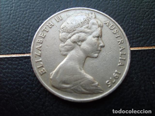 Monedas antiguas de Ocean&iacute;a: AUSTRALIA 20 CENTS 1975