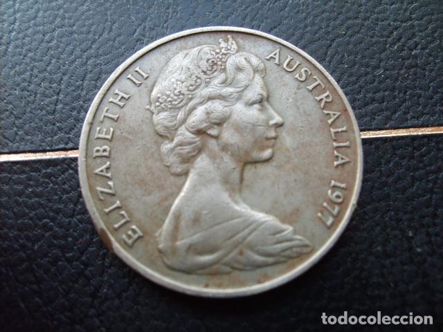 Monedas antiguas de Ocean&iacute;a: AUSTRALIA 20 CENTS 1977