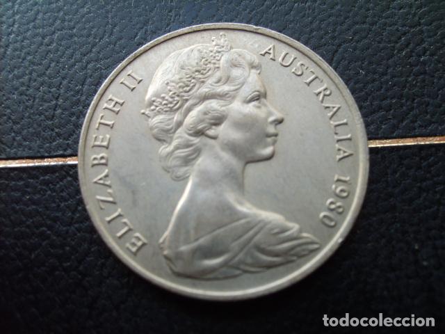 Monedas antiguas de Ocean&iacute;a: AUSTRALIA 20 CENTS 1980