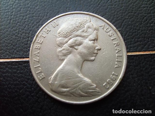 Monedas antiguas de Ocean&iacute;a: AUSTRALIA 20 CENTS 1982