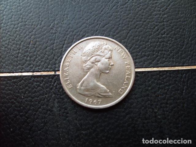 Monedas antiguas de Ocean&iacute;a: NUEVA ZELANDA 5 CENTS 1967