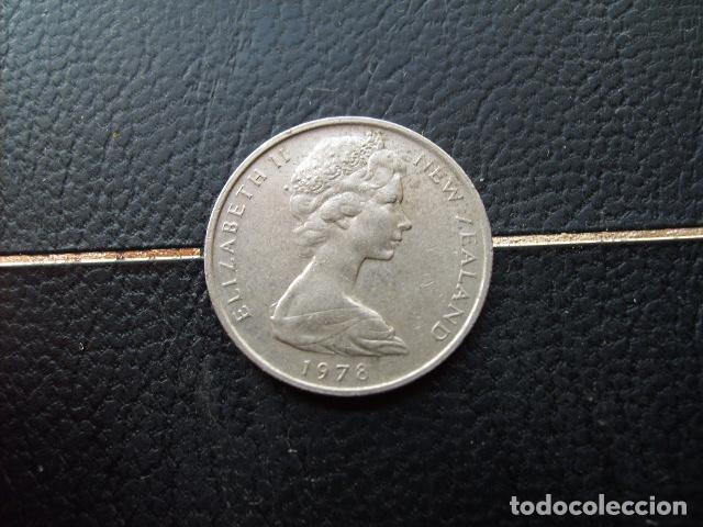 Monedas antiguas de Ocean&iacute;a: NUEVA ZELANDA 5 CENTS 1978