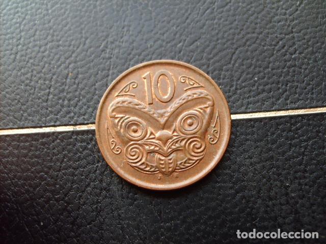 Monedas antiguas de Ocean&iacute;a: NUEVA ZELANDA 10 CENTS 2014