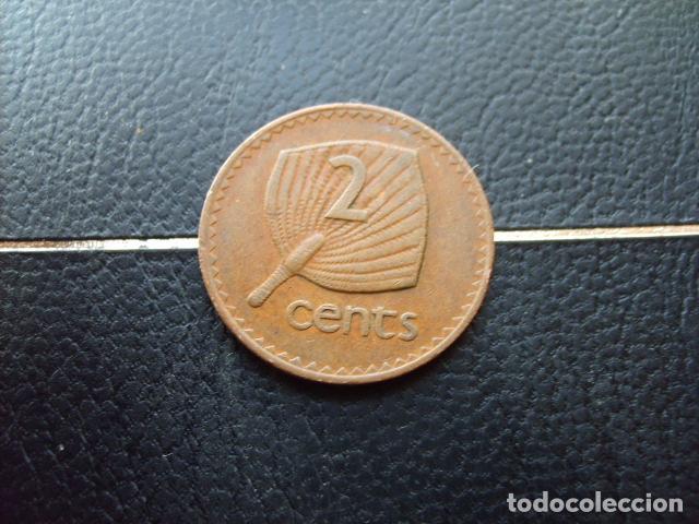 Monedas antiguas de Ocean&iacute;a: * FIJI 2 CENTS 1975 *