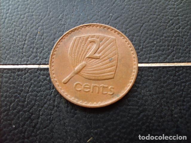 Monedas antiguas de Ocean&iacute;a: * FIJI 2 CENTS 1985 *