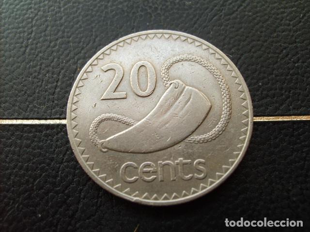 Monedas antiguas de Ocean&iacute;a: * FIJI 20 CENTS 1969 *