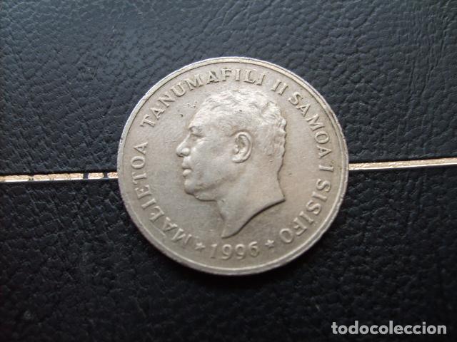 Monedas antiguas de Ocean&iacute;a: * SAMOA 10 SENE 1996 *