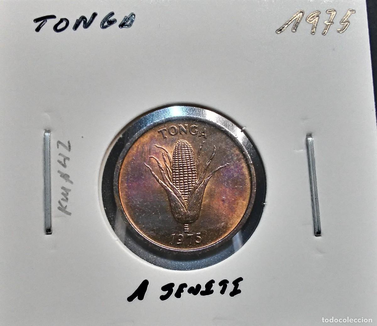 Monedas antiguas de Ocean&iacute;a: TONGA 1 SENITI 1975 KM#42 MBC+.