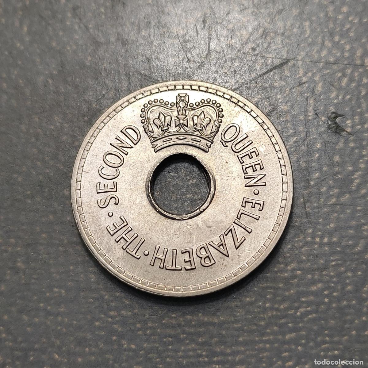 Monedas antiguas de Ocean&iacute;a: FIJI ELIZABETH II 1 PENNY 1967