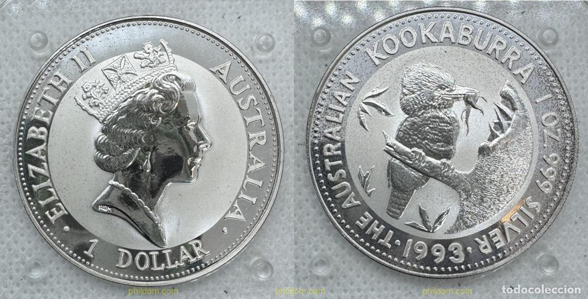 Monedas antiguas de Ocean&iacute;a: 5294 AUSTRALIA 1993 AUSTRALIA KOOKABURRA 1oz 1993