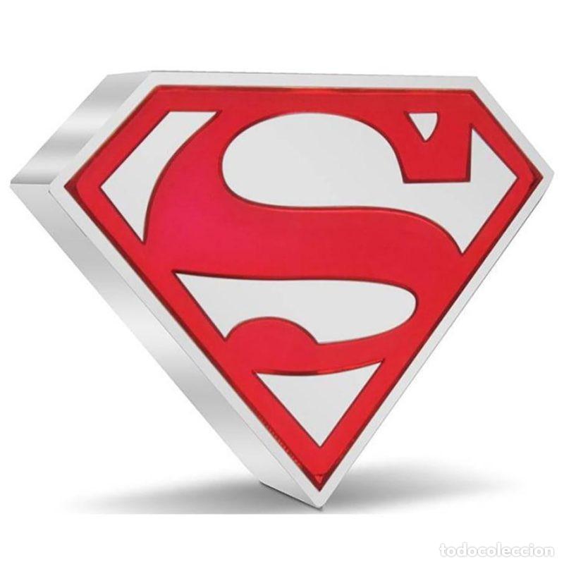 Monedas antiguas de Ocean&iacute;a: NIUE ISLAND 2$ ONZA DE PLATA COLOR SILVER OZ 2021 DC COMICS SUPERMAN LOGO