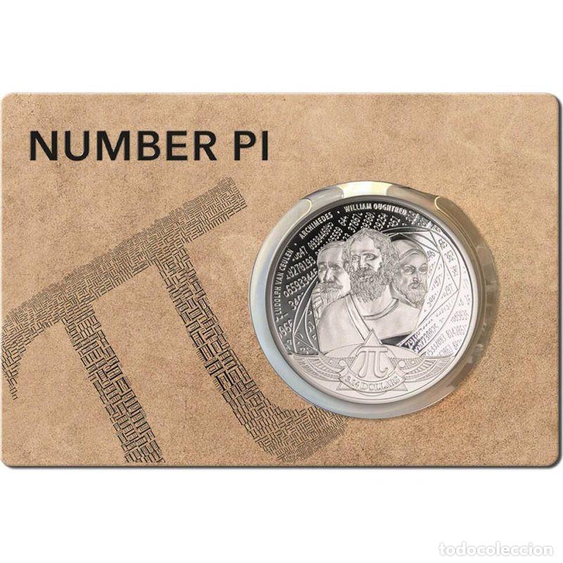 Monedas antiguas de Ocean&iacute;a: ISLAS SALOMON 3.14$ ONZA DE PLATA PURA 2020 NUMERO PI