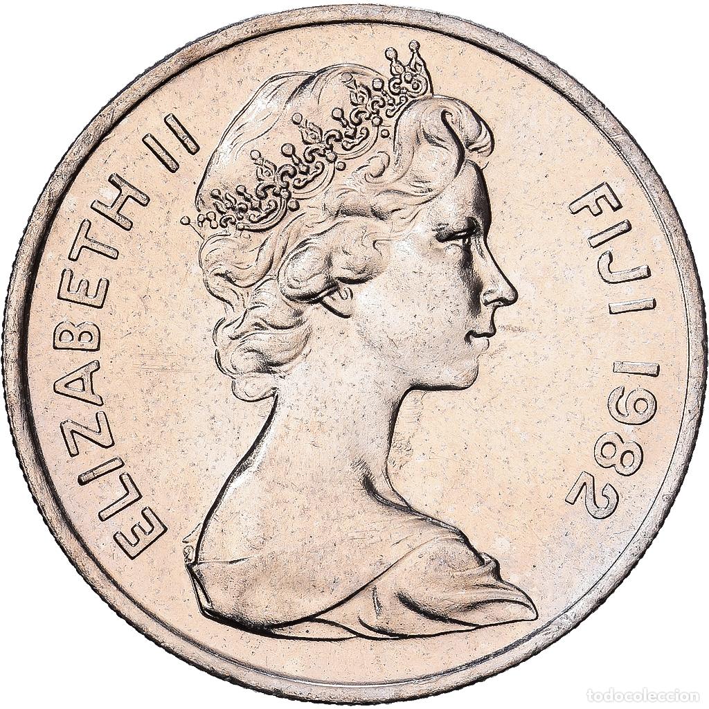 Monedas antiguas de Ocean&iacute;a: [#1224512] Fiji, Elizabeth II, 10 Cents, 1982, Cobre - n&iacute;quel, EBC+, KM:30