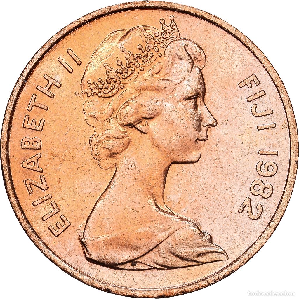 Monedas antiguas de Ocean&iacute;a: [#1224514] Fiji, Elizabeth II, 2 Cents, 1982, Bronce, SC, KM:28