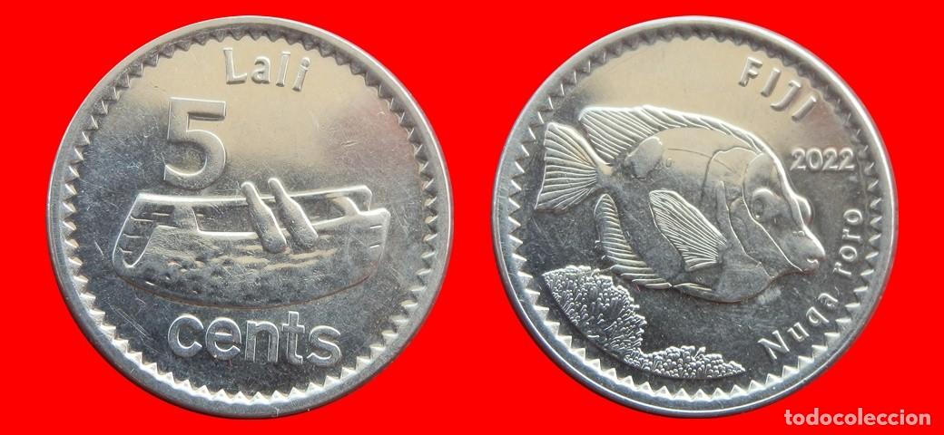 Monedas antiguas de Ocean&iacute;a: 5 CENTAVOS 2022 ISLAS FIJI FIYI-153400