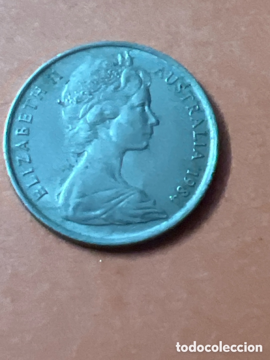Monedas antiguas de Ocean&iacute;a: C8. Moneda, Australia, 5 Cents, 1984
