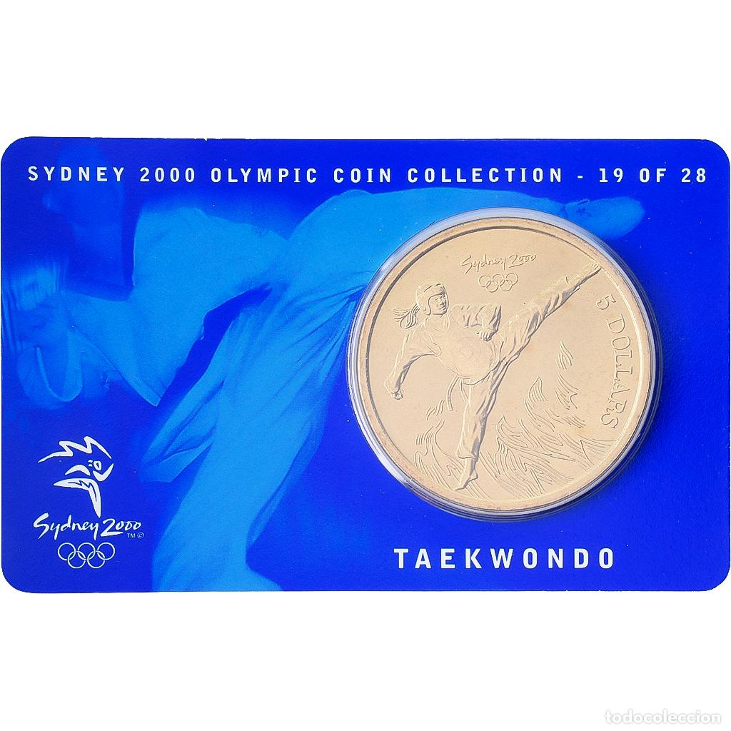 Monedas antiguas de Ocean&iacute;a: [#1546000] Australia, Elizabeth II, 5 Dollars, XXVII Olympics, Sydney - Taekwondo 19/28
