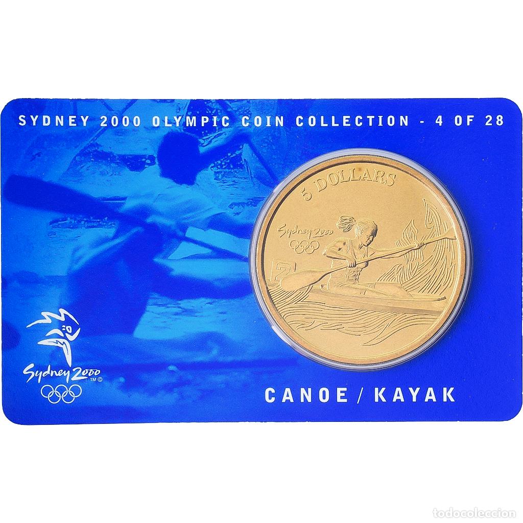 Monedas antiguas de Ocean&iacute;a: [#1546001] Australia, Elizabeth II, 5 Dollars, XXVII Olympics, Sydney - Canoe/Kayak 4/28