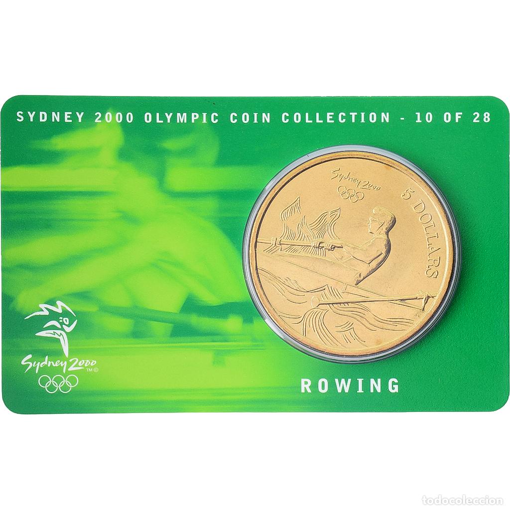 Monedas antiguas de Ocean&iacute;a: [#1546003] Australia, Elizabeth II, 5 Dollars, XXVII Olympics, Sydney - Rowing 10/28, 2000