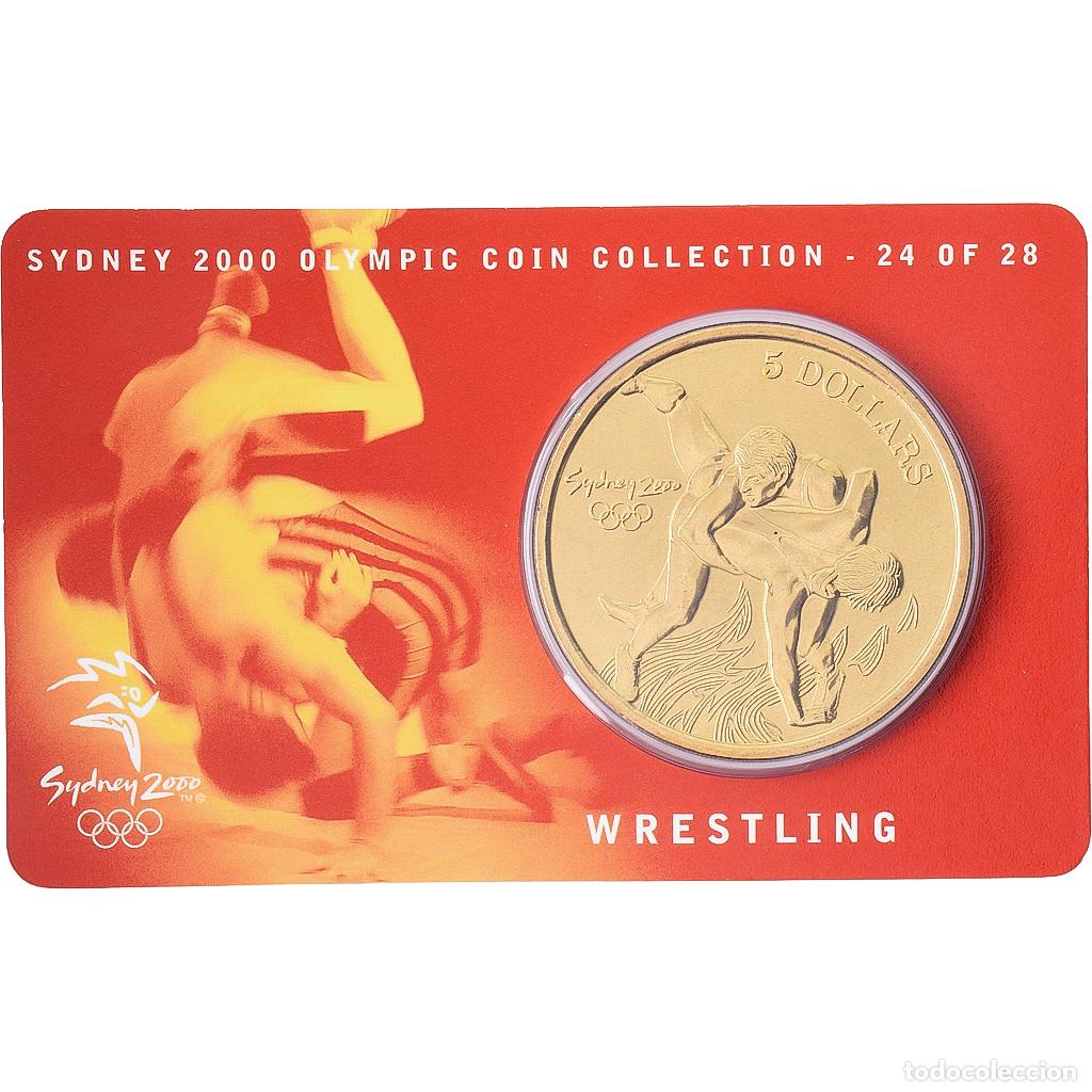Monedas antiguas de Ocean&iacute;a: [#1546009] Australia, Elizabeth II, 5 Dollars, XXVII Olympics, Sydney - Wrestling 24/28