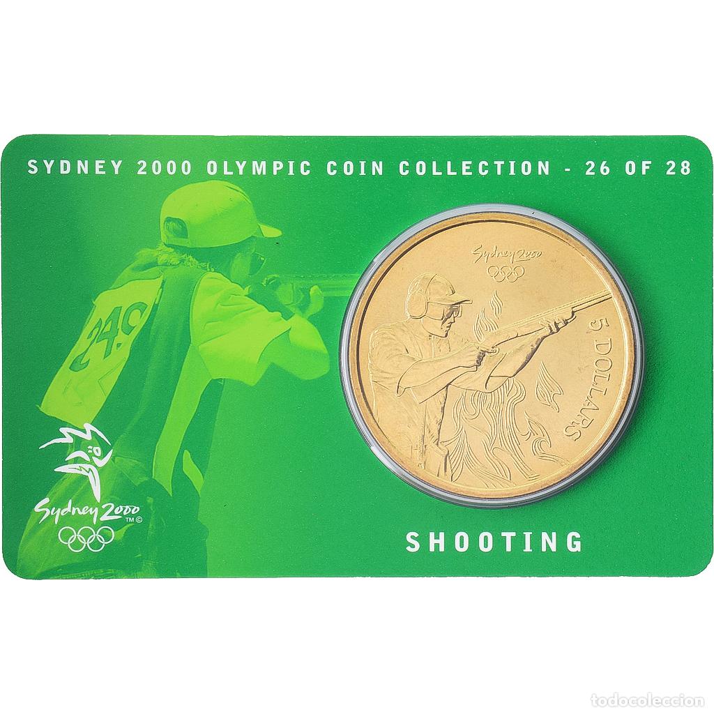 Monedas antiguas de Ocean&iacute;a: [#1546010] Australia, Elizabeth II, 5 Dollars, XXVII Olympics, Sydney - Shooting 26/28