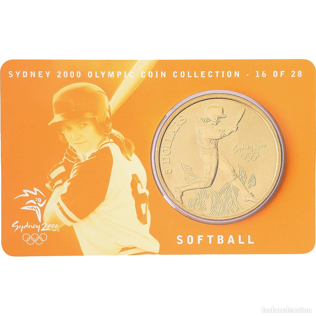 Monedas antiguas de Ocean&iacute;a: [#1546012] Australia, Elizabeth II, 5 Dollars, XXVII Olympics, Sydney - Softball 16/28