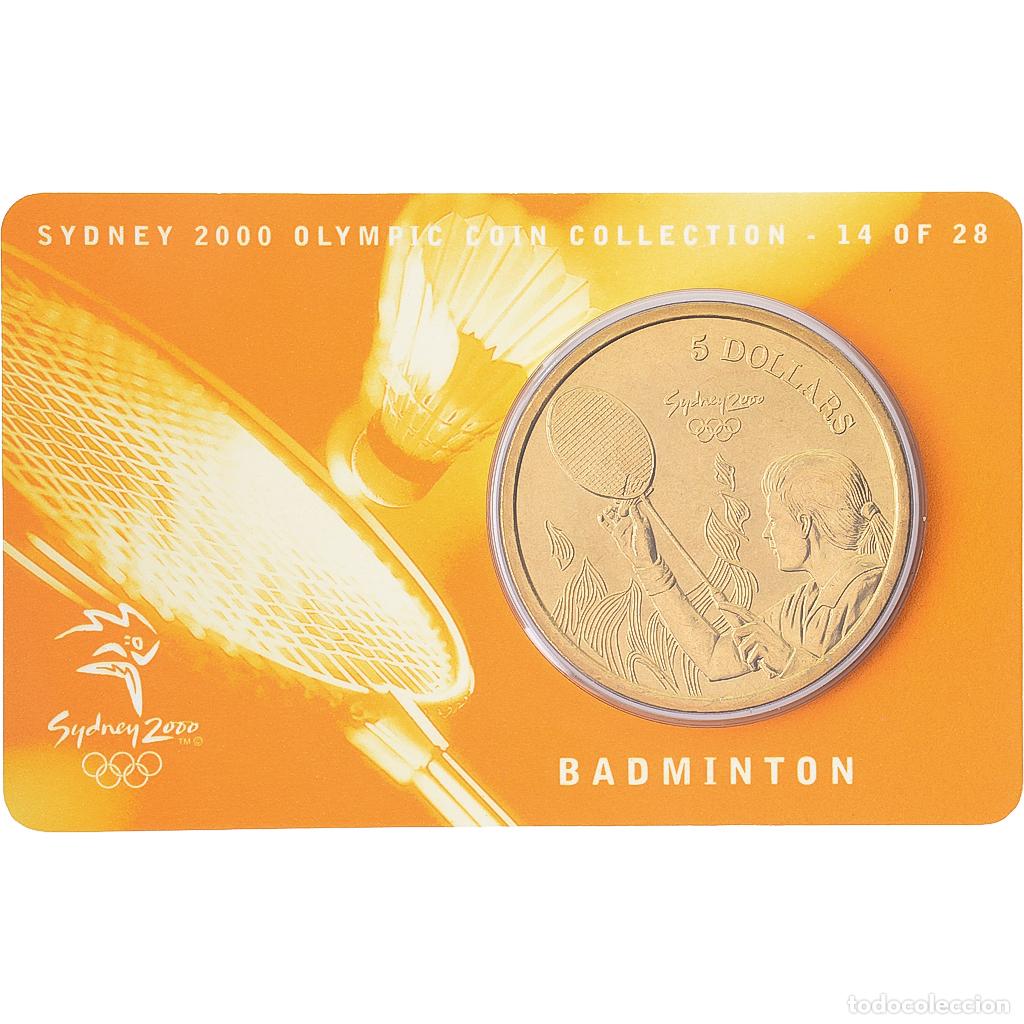 Monedas antiguas de Ocean&iacute;a: [#1546013] Australia, Elizabeth II, 5 Dollars, XXVII Olympics, Sydney - Badminton 14/28