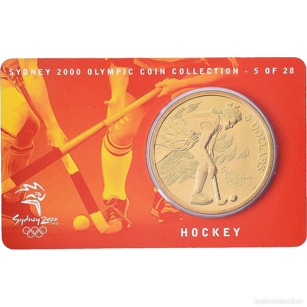 Monedas antiguas de Ocean&iacute;a: [#1546014] Australia, Elizabeth II, 5 Dollars, XXVII Olympics, Sydney - Hockey 5/28, 2000