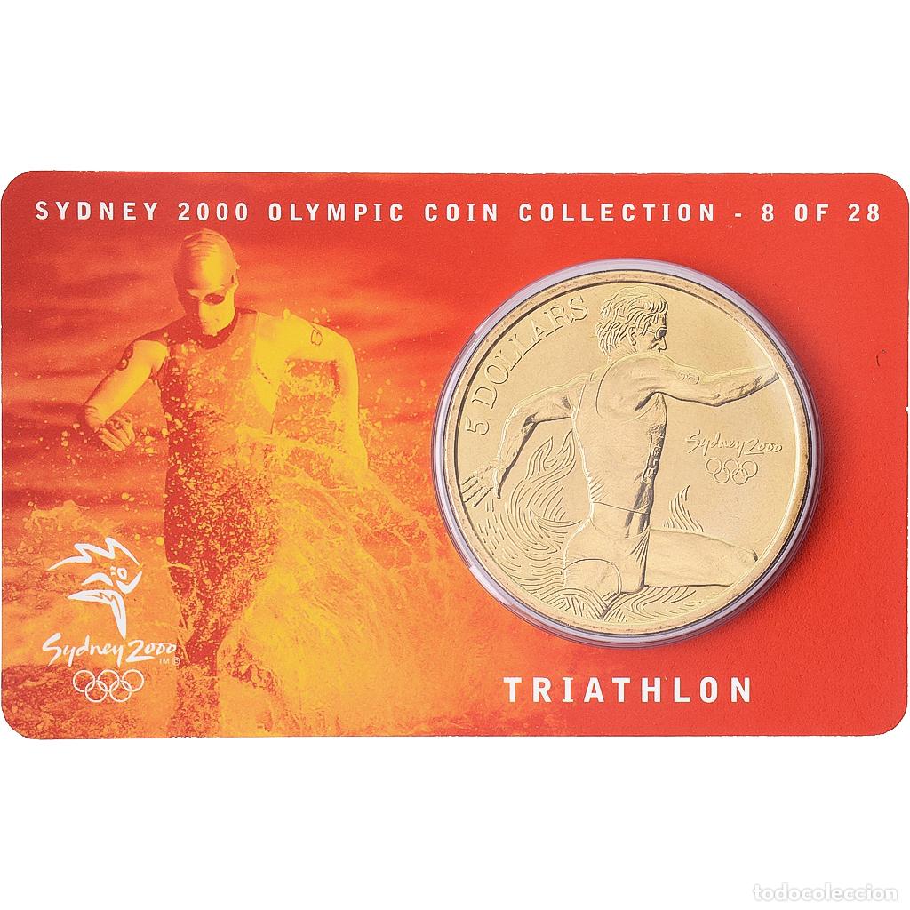 Monedas antiguas de Ocean&iacute;a: [#1546015] Australia, Elizabeth II, 5 Dollars, XXVII Olympics, Sydney - Triathlon 8/28