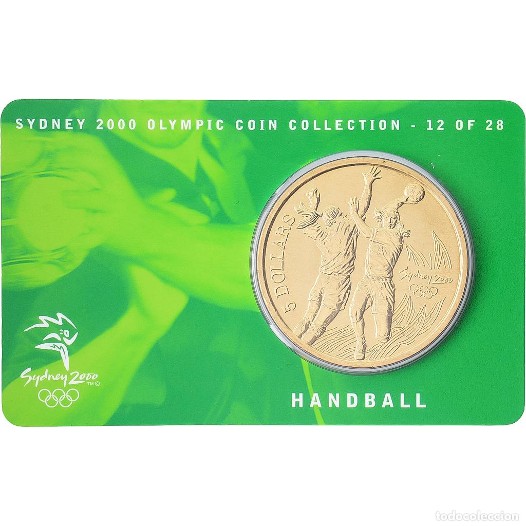 Monedas antiguas de Ocean&iacute;a: [#1546016] Australia, Elizabeth II, 5 Dollars, XXVII Olympics, Sydney - Handball 12/28