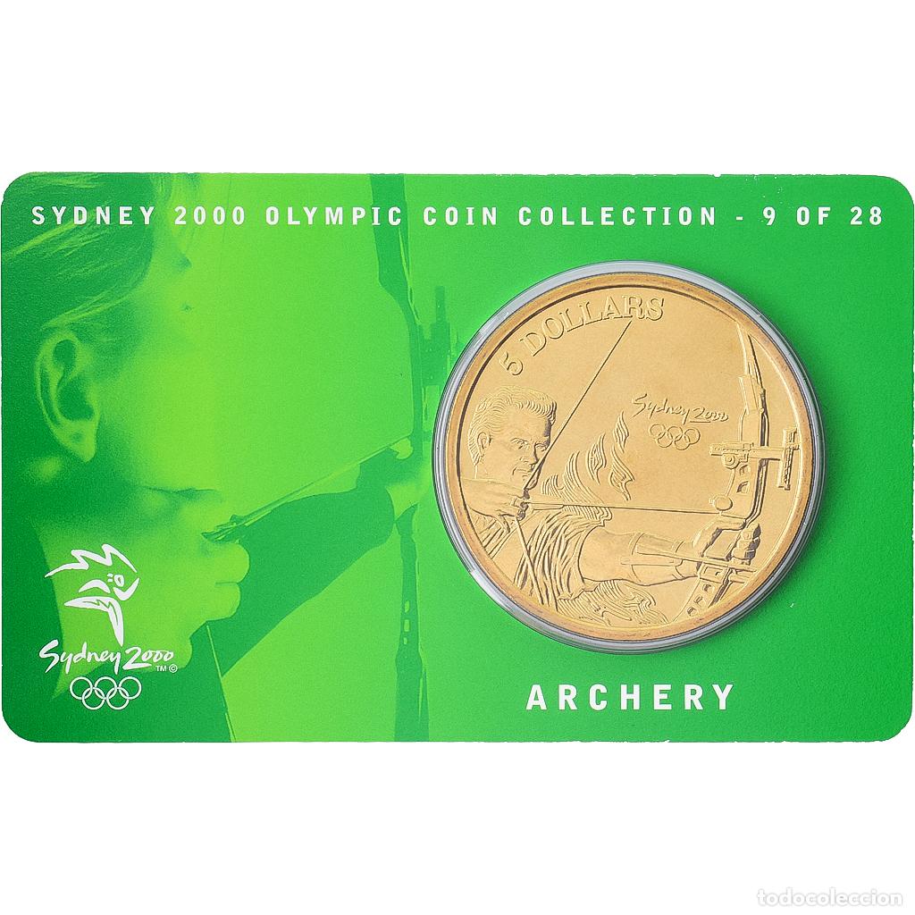 Monedas antiguas de Ocean&iacute;a: [#1546019] Australia, Elizabeth II, 5 Dollars, XXVII Olympics, Sydney - Archery 9/28, 2000