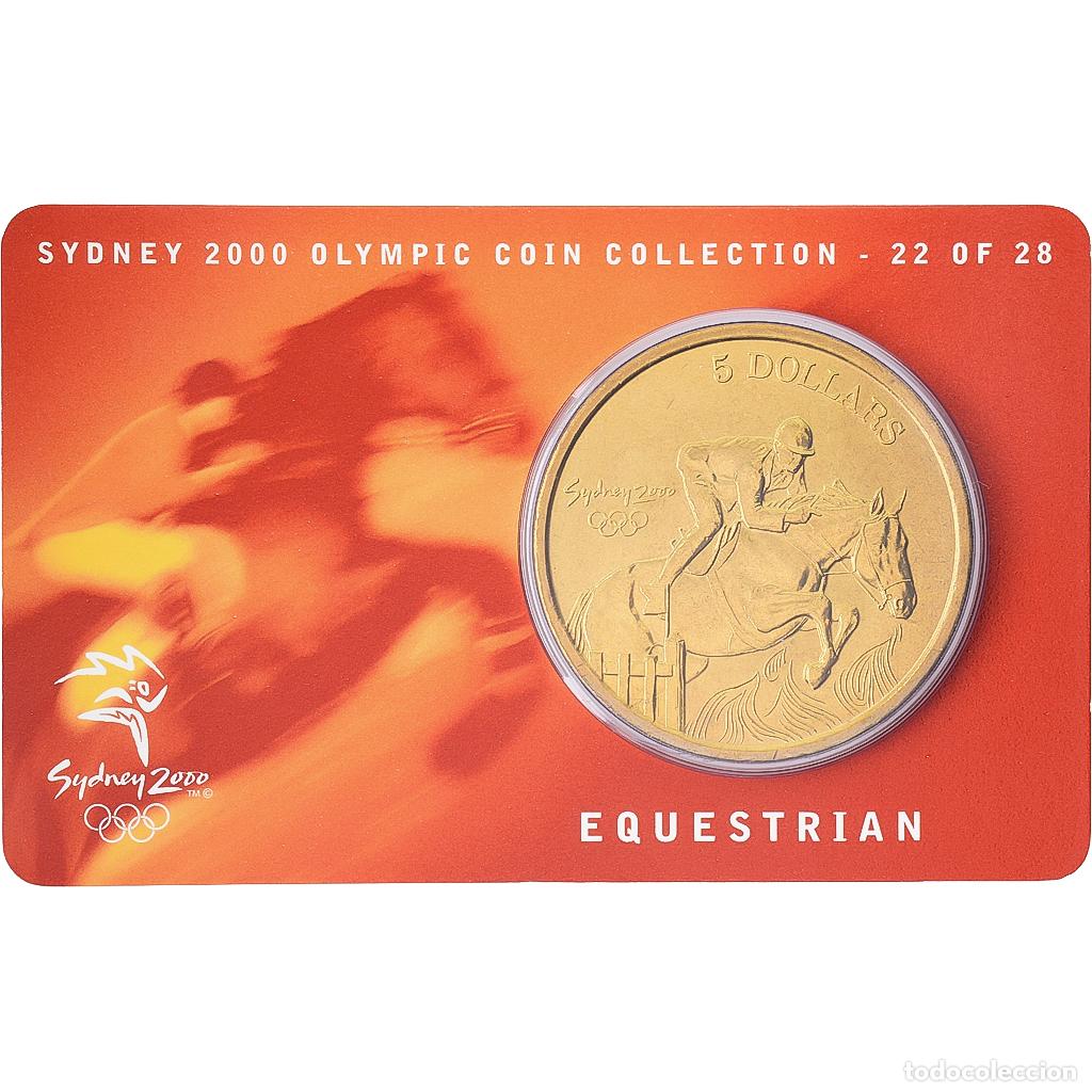 Monedas antiguas de Ocean&iacute;a: [#1546020] Australia, Elizabeth II, 5 Dollars, XXVII Olympics, Sydney - Equestrian 22/28