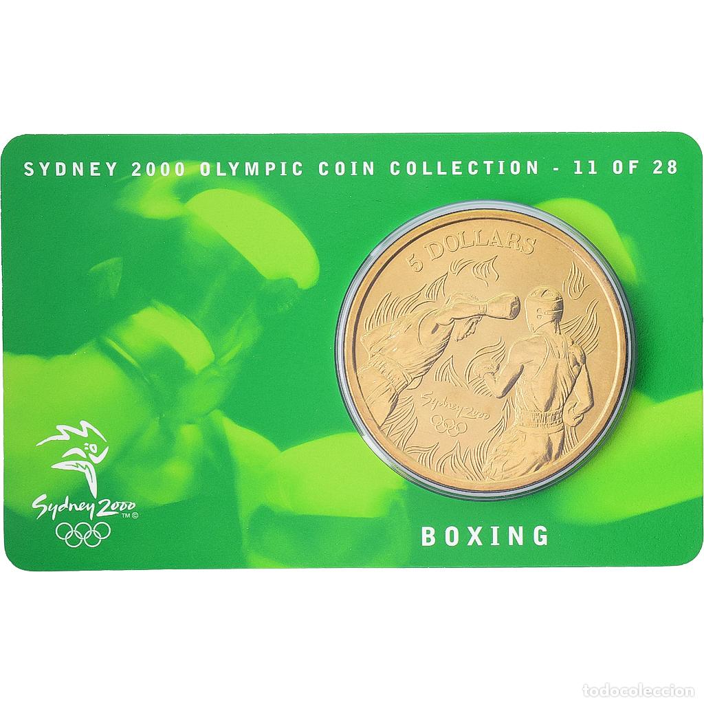 Monedas antiguas de Ocean&iacute;a: [#1546018] Australia, Elizabeth II, 5 Dollars, XXVII Olympics, Sydney - Boxing 11/28, 2000
