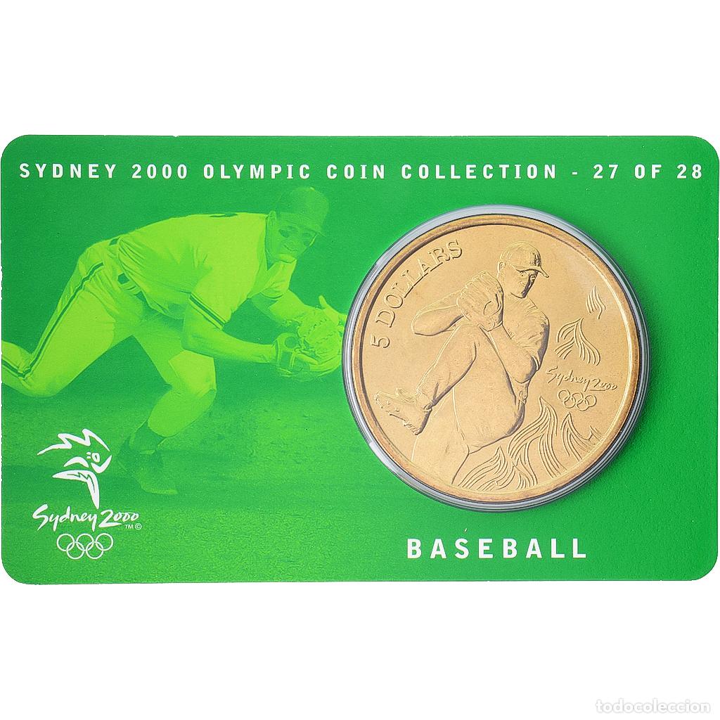 Monedas antiguas de Ocean&iacute;a: [#1546021] Australia, Elizabeth II, 5 Dollars, XXVII Olympics, Sydney - Baseball 27/28