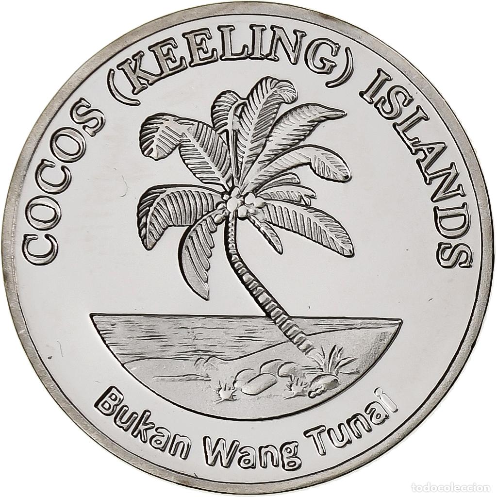 Monedas antiguas de Ocean&iacute;a: [#1306939] COCOS (KEELING) ISLANDS, 5 Rupees, Butterflyfish, 2023, Cobre - n&iacute;quel, SC