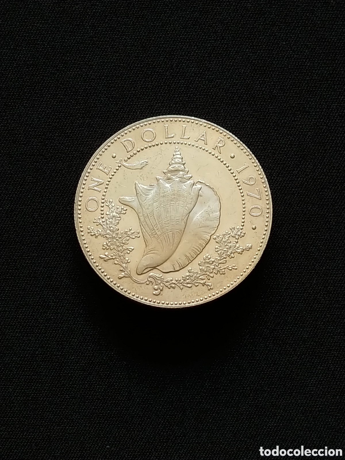 Monedas antiguas de Ocean&iacute;a: Bahama Islands, One Dollar 1970, Ag .800 mls., Proof