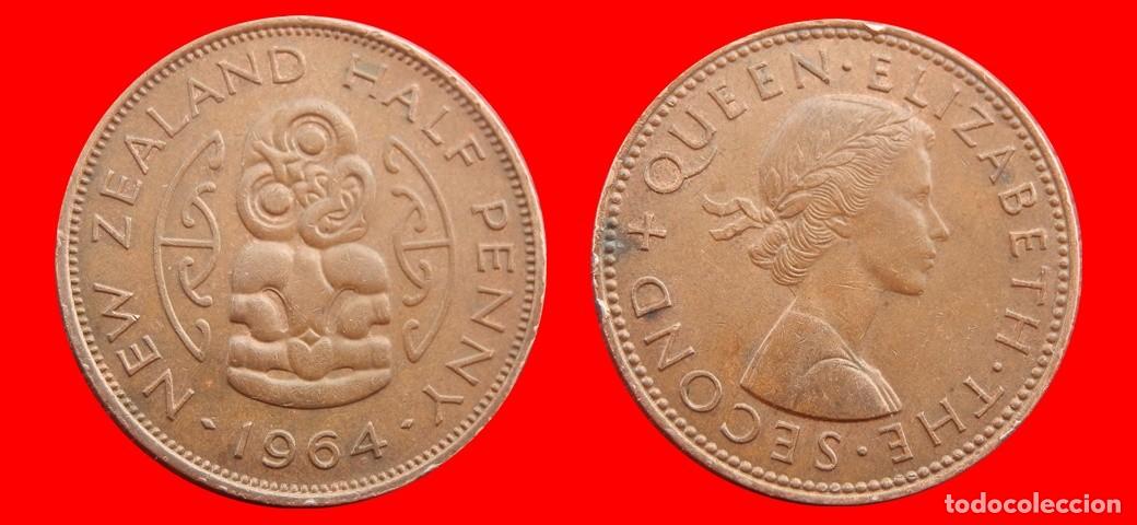 Monedas antiguas de Ocean&iacute;a: 1/2 PENIQUE PENNY 1964 NUEVA ZELANDA-153546