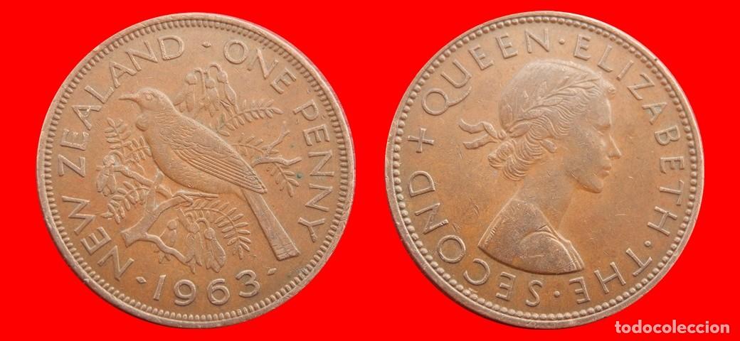 Monedas antiguas de Ocean&iacute;a: 1 PENIQUE PENNY 1963 NUEVA ZELANDA-153548