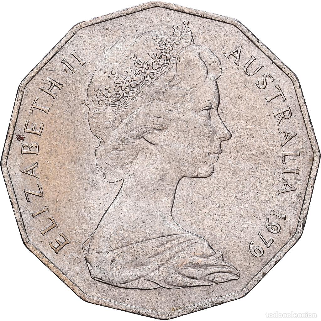 Monedas antiguas de Ocean&iacute;a: [#1224765] Australia, Elizabeth II, 50 Cents, 1979, Cobre - n&iacute;quel, MBC+, KM:68