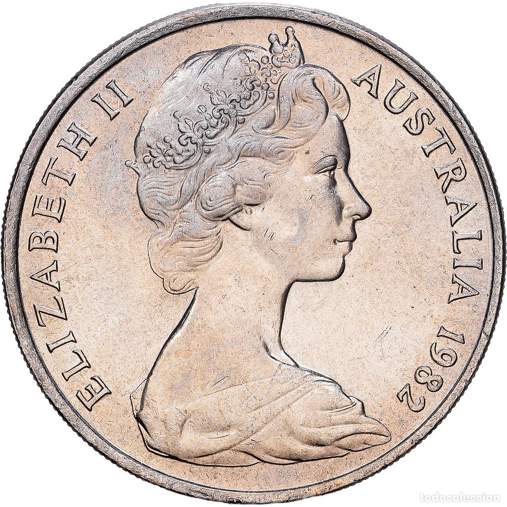 Monedas antiguas de Ocean&iacute;a: [#1224769] Australia, Elizabeth II, 20 Cents, 1982, Cobre - n&iacute;quel, SC, KM:66