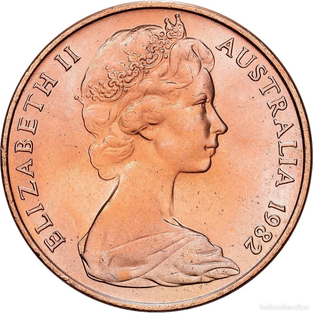 Monedas antiguas de Ocean&iacute;a: [#1224771] Australia, Elizabeth II, 2 Cents, 1982, Bronce, SC, KM:63