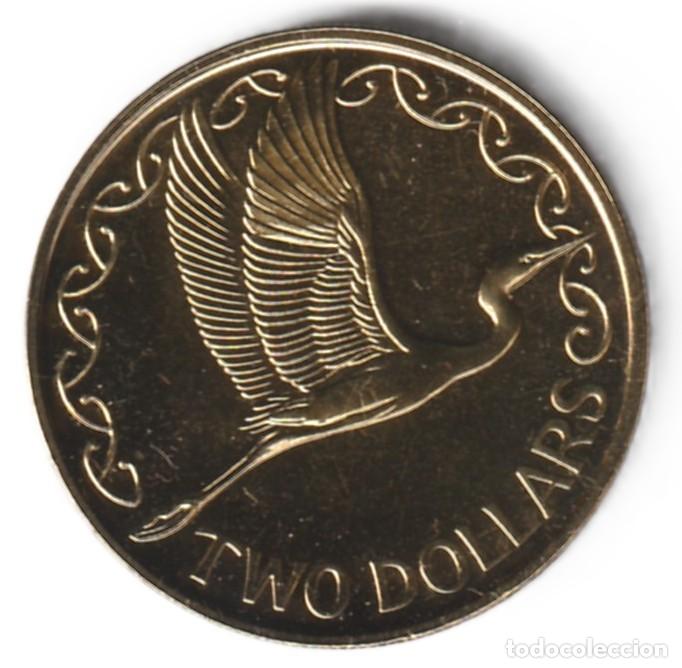 Monedas antiguas de Ocean&iacute;a: Nueva Zelanda 2 d&oacute;lares BU 1990 KM# 79