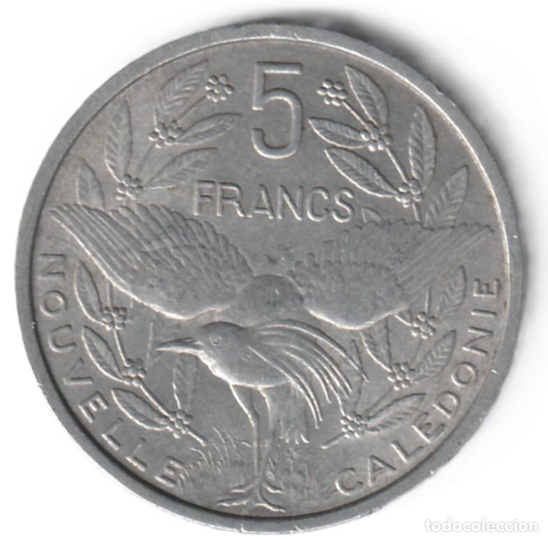 Monedas antiguas de Ocean&iacute;a: Nueva Caledonia 5 francos 1952 KM# 4