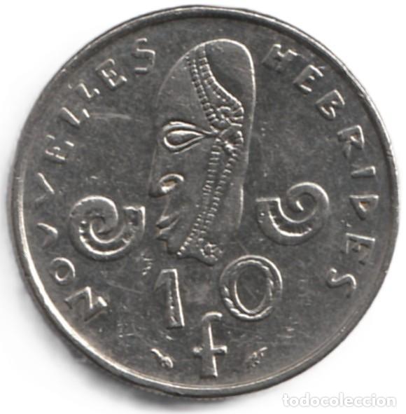 Monedas antiguas de Ocean&iacute;a: Nuevas Hebrides 10 francos 1979 KM# 2.2