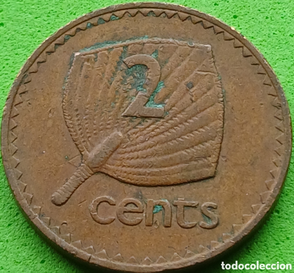 Monedas antiguas de Ocean&iacute;a: Fiji 2 cents 1969 km#28
